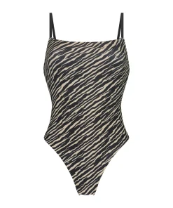 Badeanzug Mit Hohem Beinausschnitt Zebra<Hunkemöller Sale