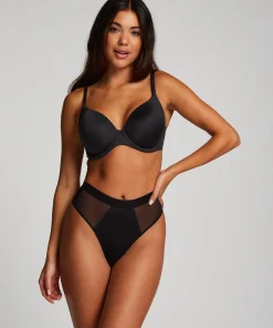 Hoch Ausgeschnittener, Nahtloser String Mesh<Hunkemöller Online