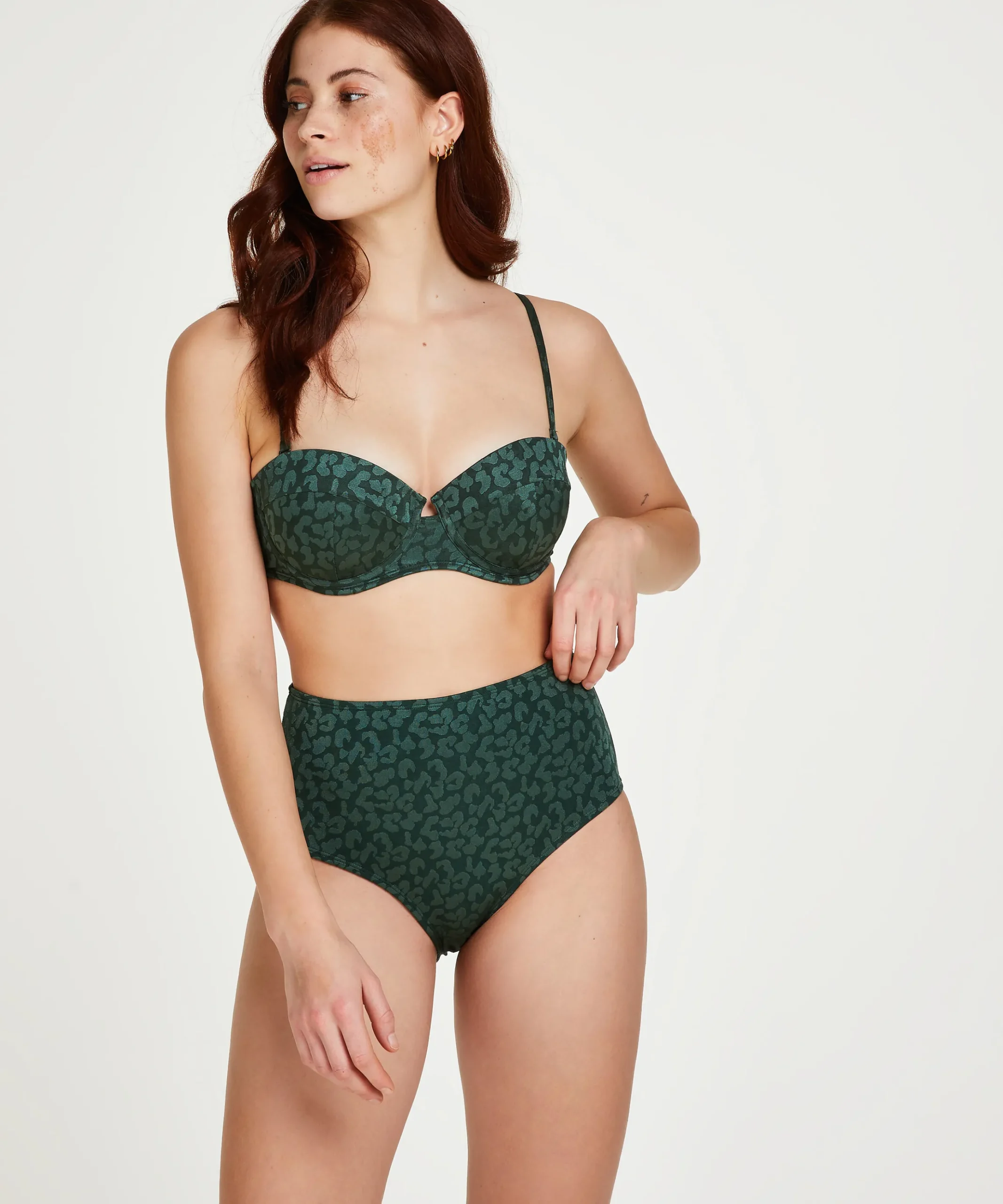 Hohe Bikini-Hose Tonal Leo<Hunkemöller Online