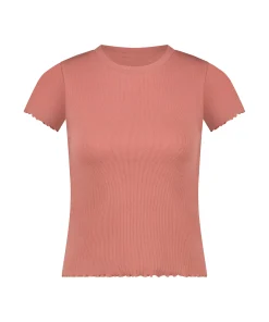Kurzarm-Baumwollshirt<Hunkemöller Cheap