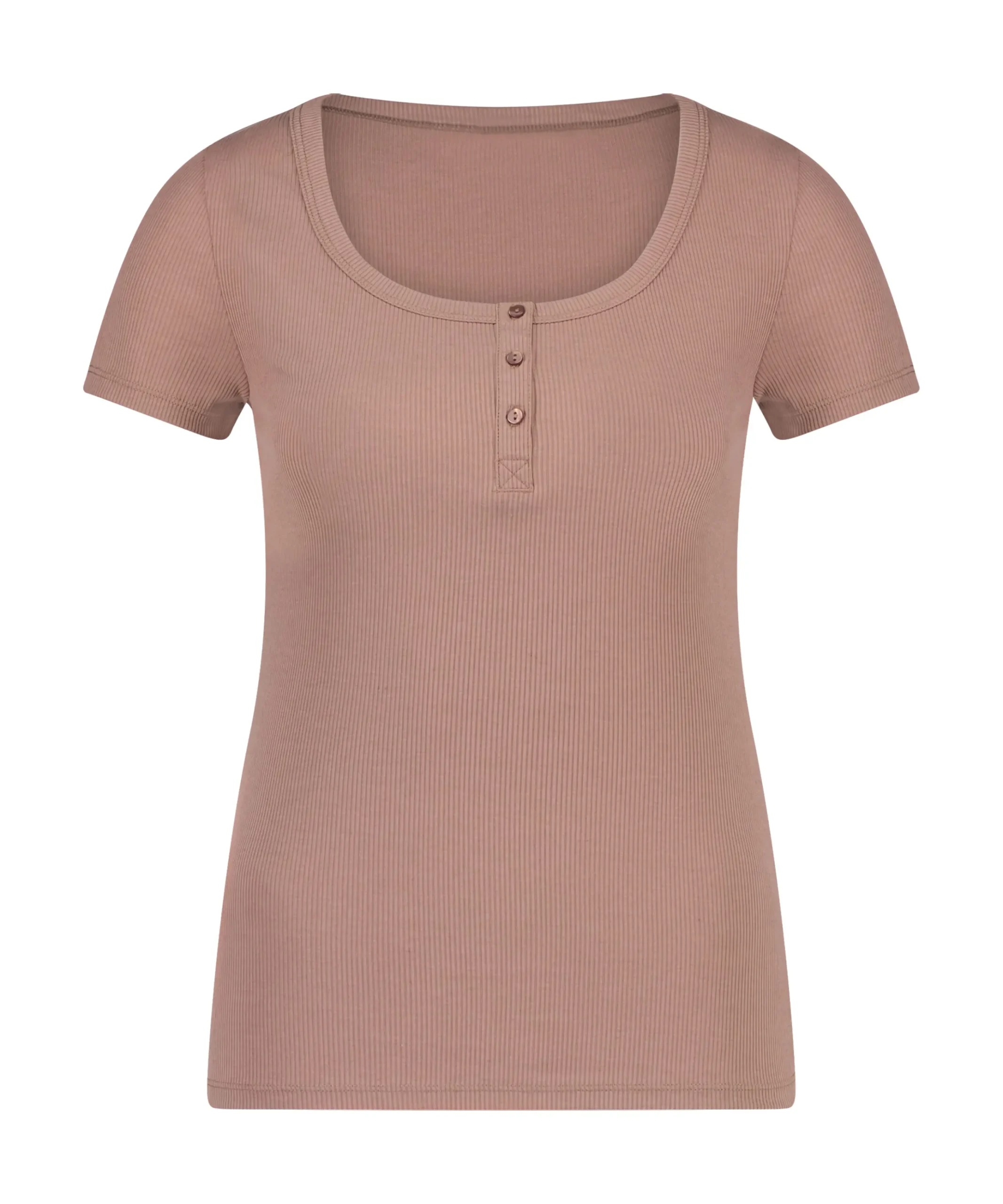 Kurzarmeliges Pyjama-Top Henley<Hunkemöller Store