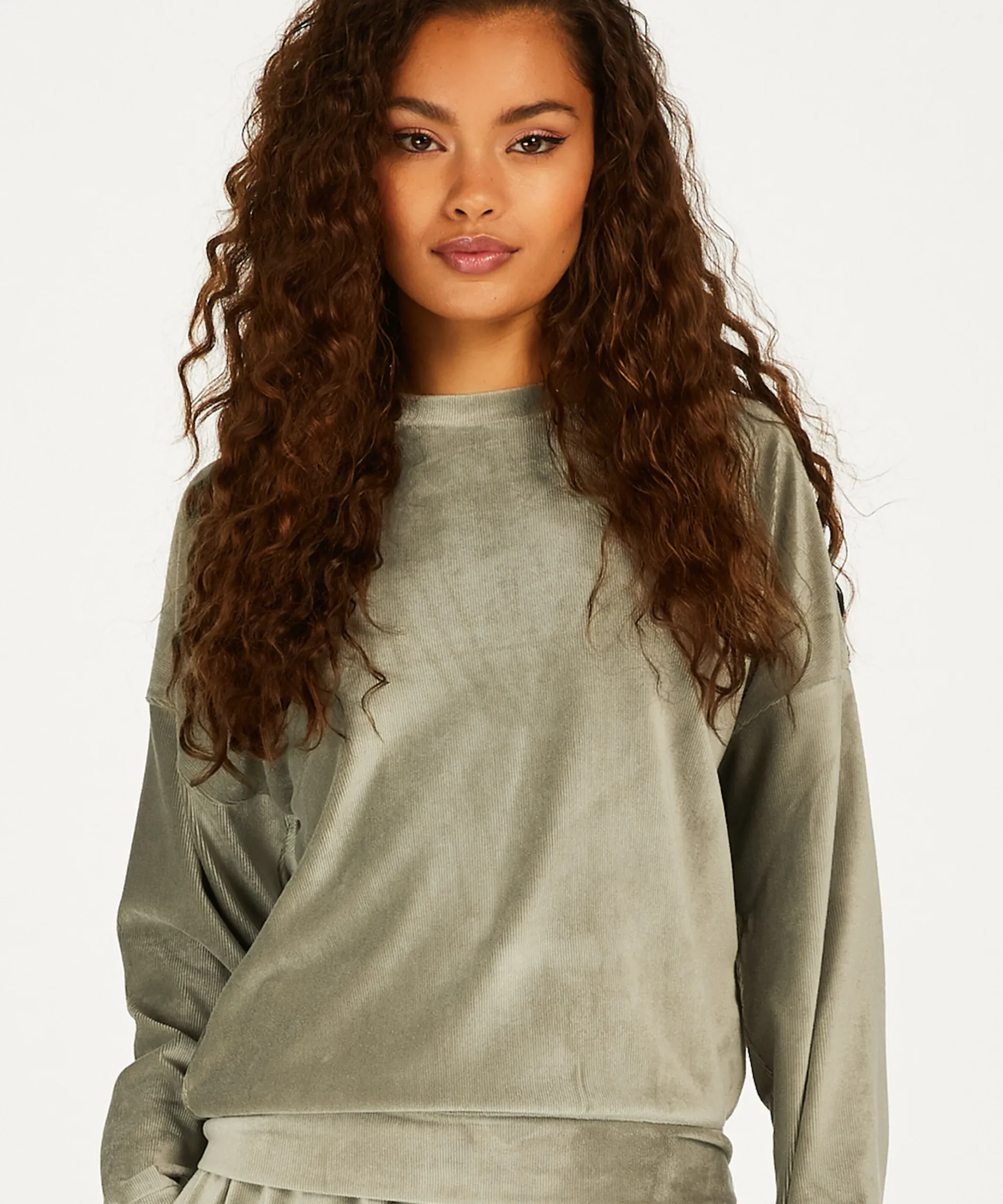 Langarmeliges Top Velours Rib<Hunkemöller Hot