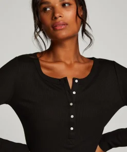 Langarm-Pyjamatop<Hunkemöller Discount