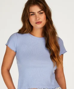 Shirt Mit Kurzen Armeln Rib<Hunkemöller Shop