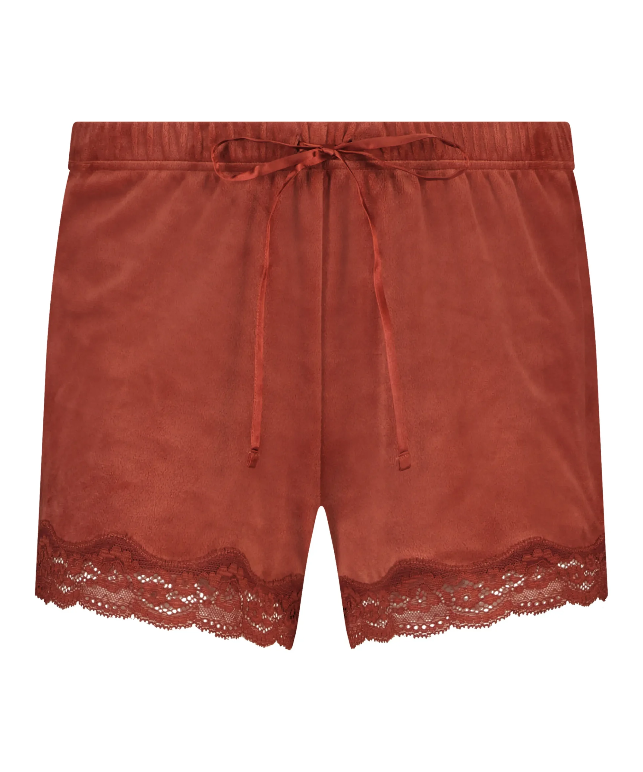 Shorts Aus Velours Mit Spitze<Hunkemöller Store