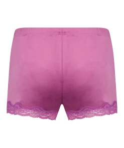 Shorts Aus Velours Mit Spitze<Hunkemöller Best Sale