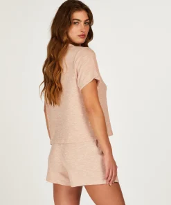 Top Mit Kurzen Armeln Rib<Hunkemöller Clearance