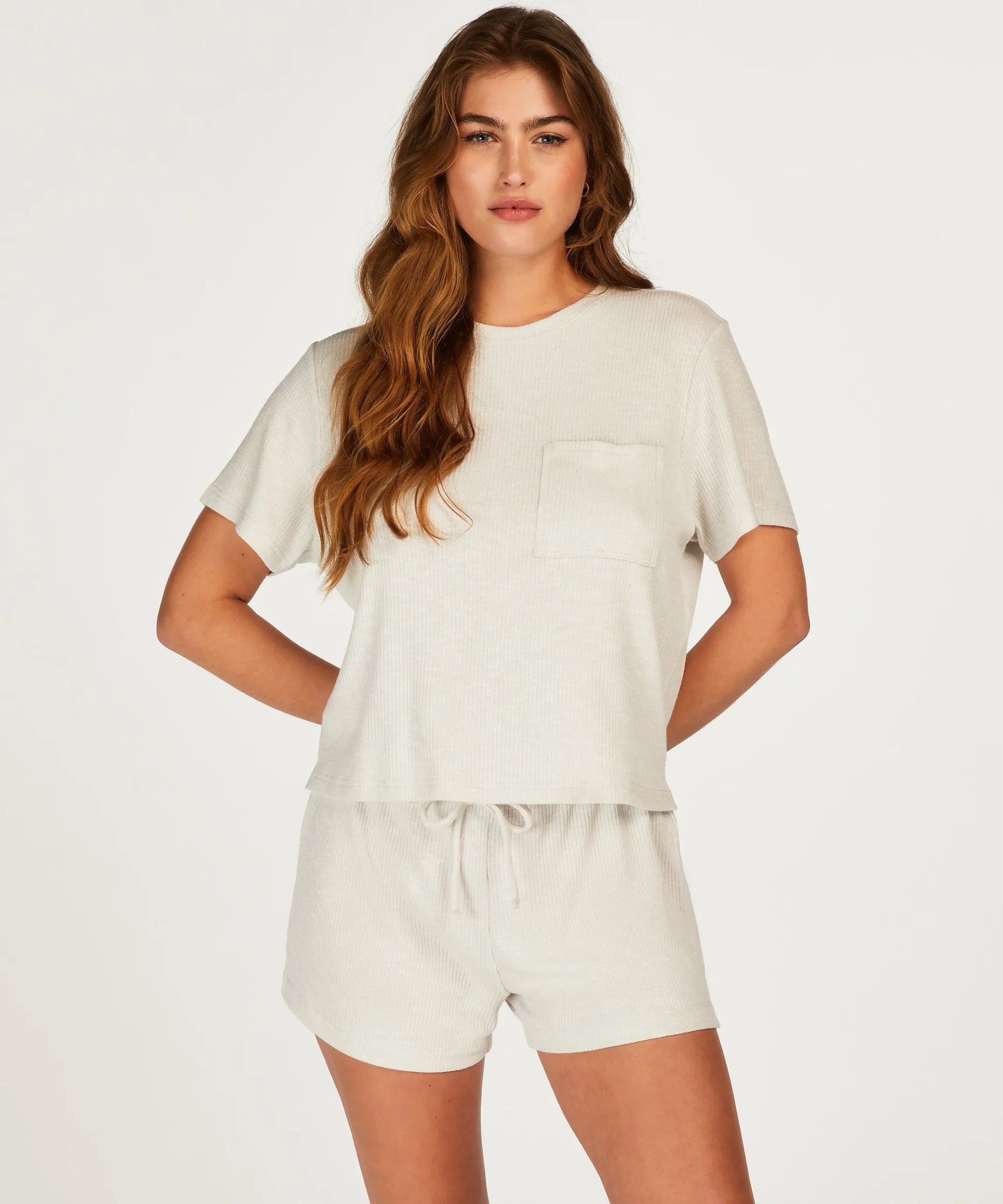 Top Mit Kurzen Armeln Rib<Hunkemöller Outlet