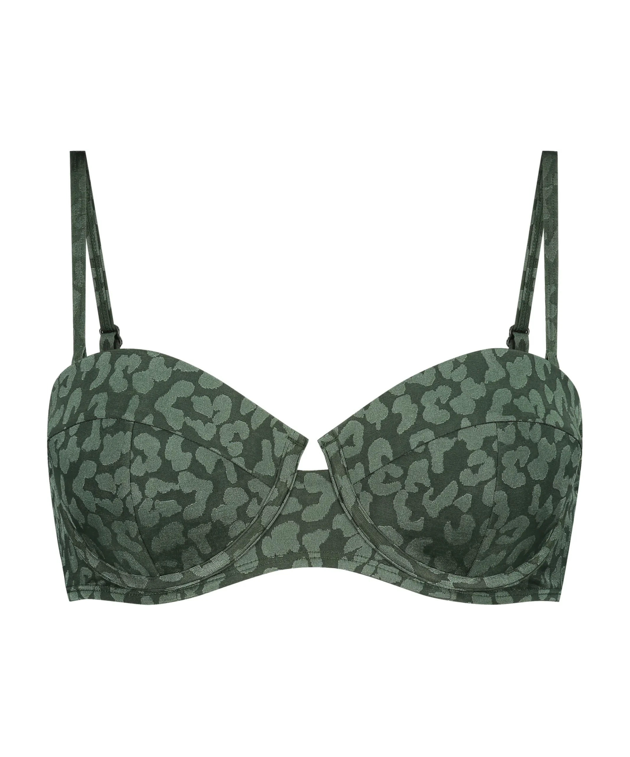 Vorgeformtes Push-Up Bügel-Bikiniobertei Tonal Leo Cup A - E<Hunkemöller Best