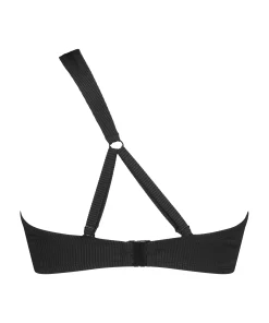 Wattiertes Push-Up Bügel-Bikini-Oberteil Nero Rib<Hunkemöller New